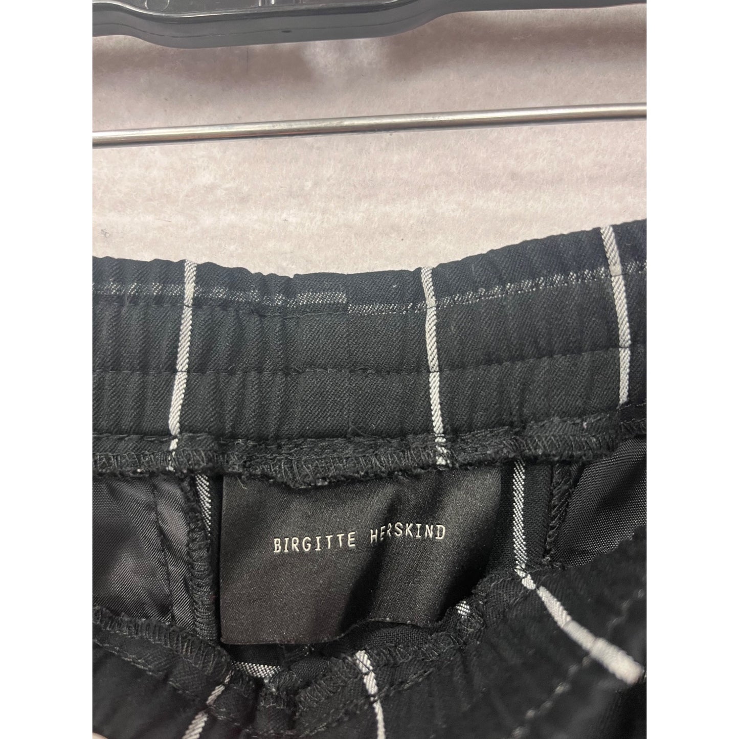 Birgitte Herskind Black & White Checkered Trousers XS #440A