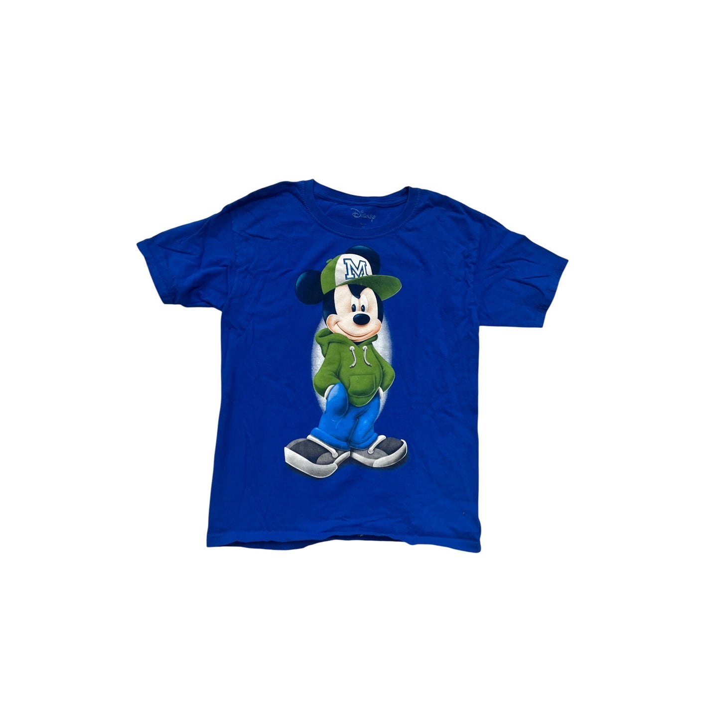 Disney Mickey Mouse Blue T-Shirt Youth Size M #602A