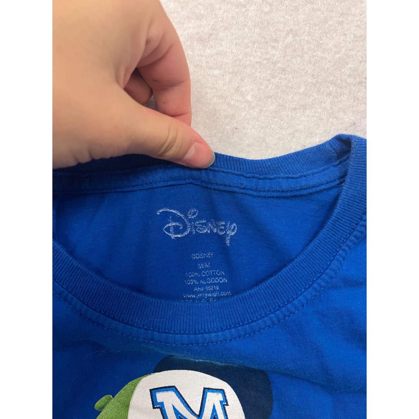 Disney Mickey Mouse Blue T-Shirt Youth Size M #602A