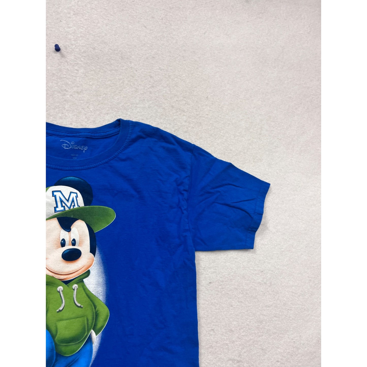 Disney Mickey Mouse Blue T-Shirt Youth Size M #602A