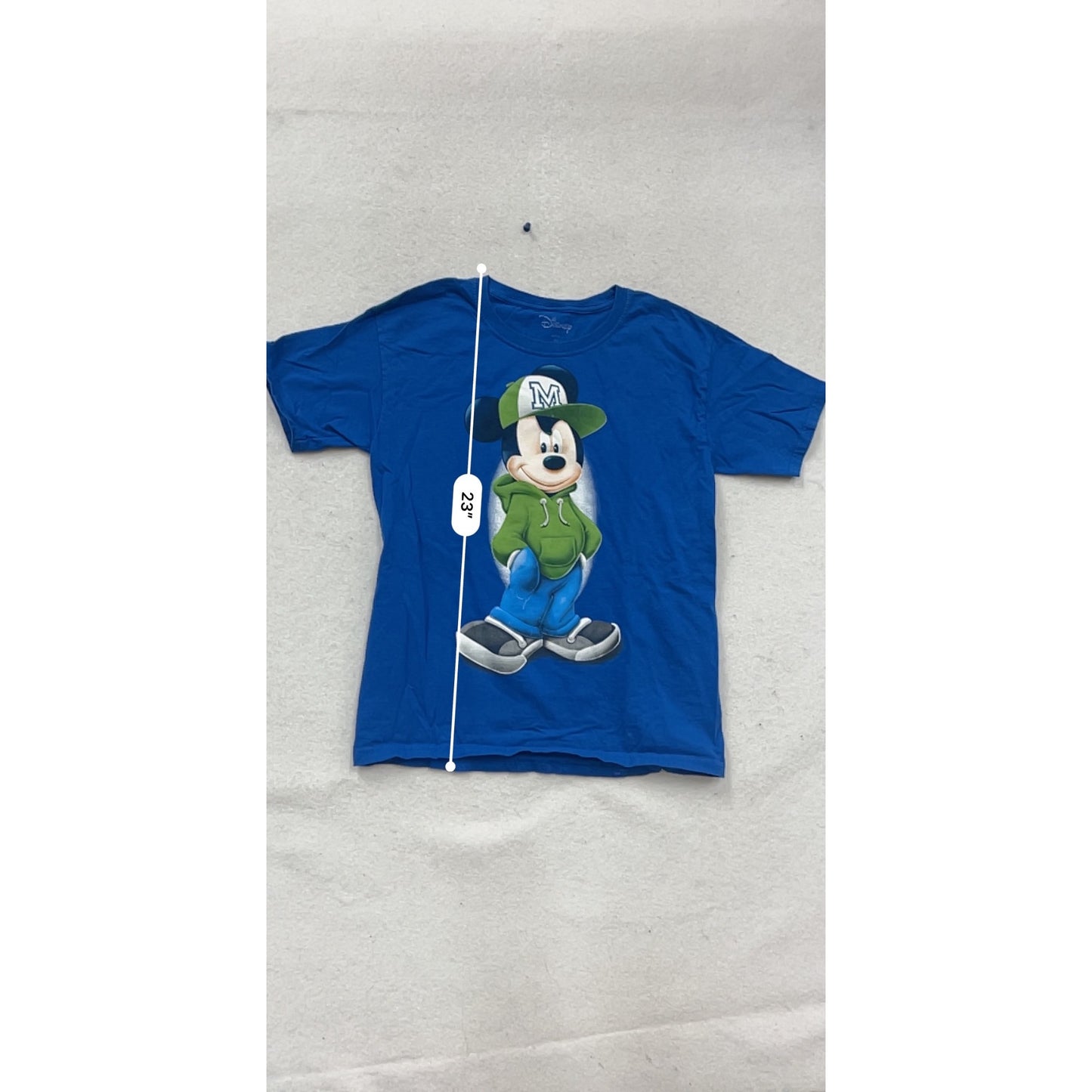Disney Mickey Mouse Blue T-Shirt Youth Size M #602A