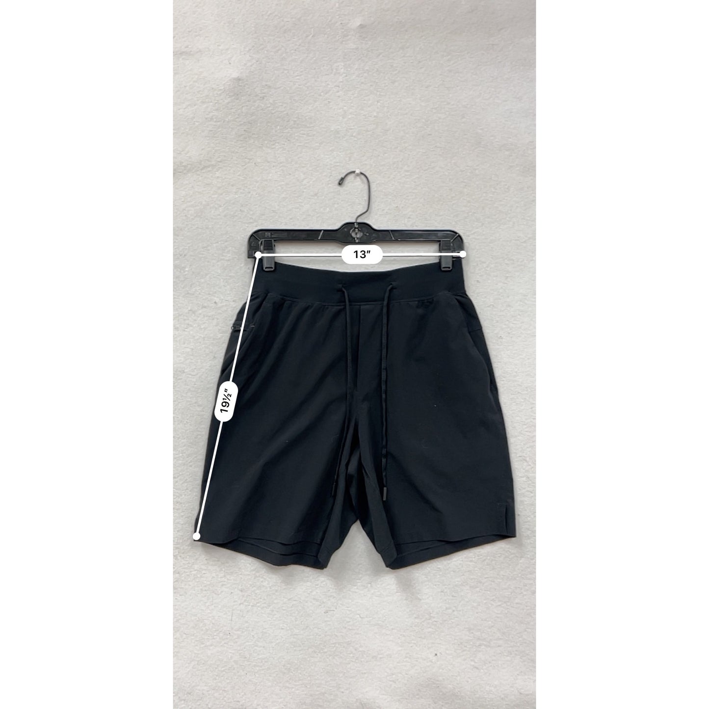 Lululemon Mens Small Black Athletic Shorts With Drawstring Waist #8067