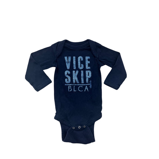Vice Skip BLCA Baby Long-Sleeve Navy Romper 6M #8611