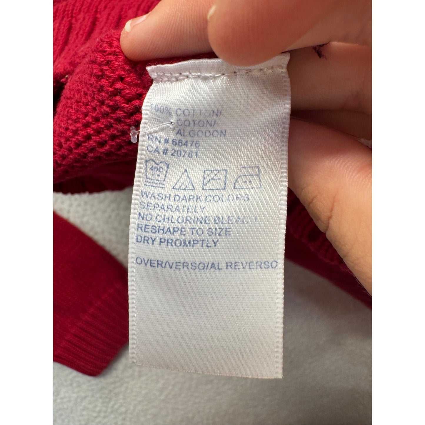 Tommy Hilfiger Red Snowflake Embroidered Wool Turtleneck Sweater #9560