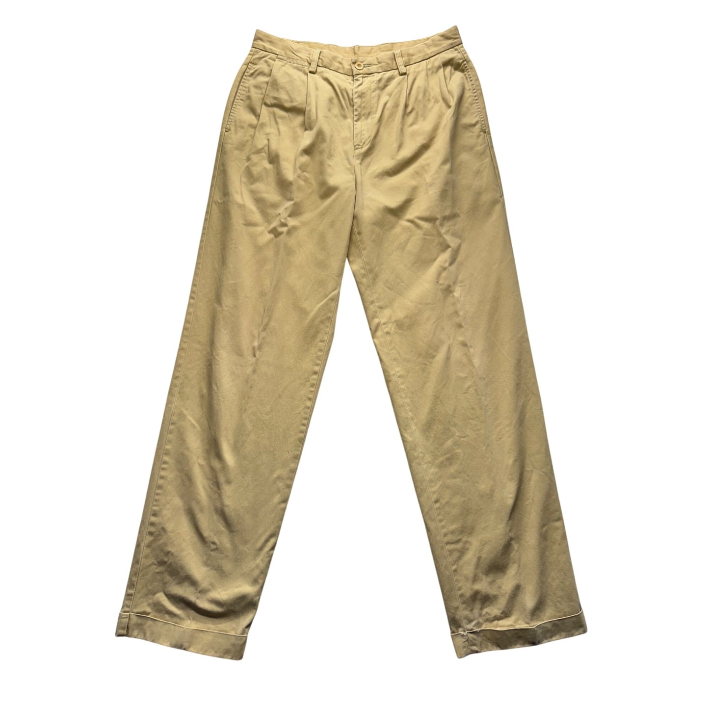Nautica Classic Fit Khaki Cotton Pants 34W x 34L Beige Casual Trousers #9773