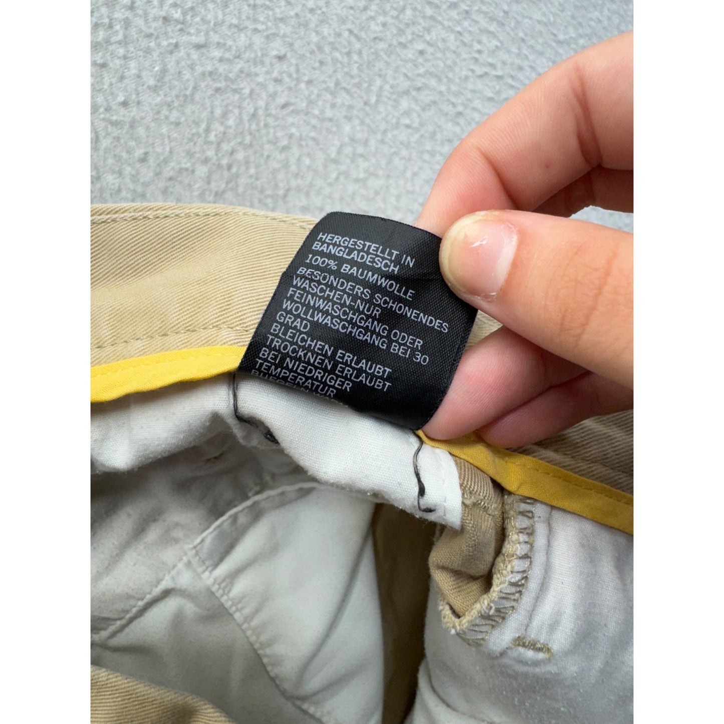 Nautica Classic Fit Khaki Cotton Pants 34W x 34L Beige Casual Trousers #9773