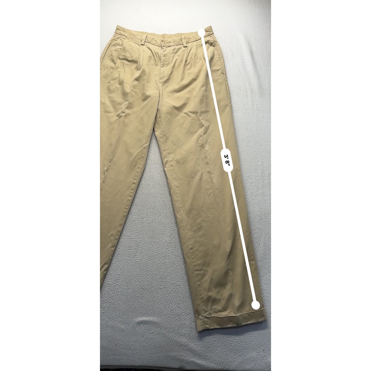 Nautica Classic Fit Khaki Cotton Pants 34W x 34L Beige Casual Trousers #9773
