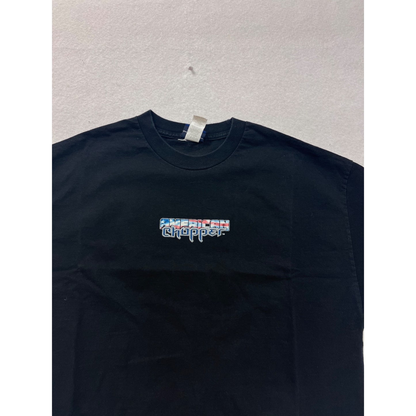 2000s American Chopper Black Graphic T-Shirt Mens XL #8404