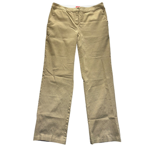 Izod Beige Straight-Leg Pants Size 8 Rayon/Nylon/Spandex Blend #200B