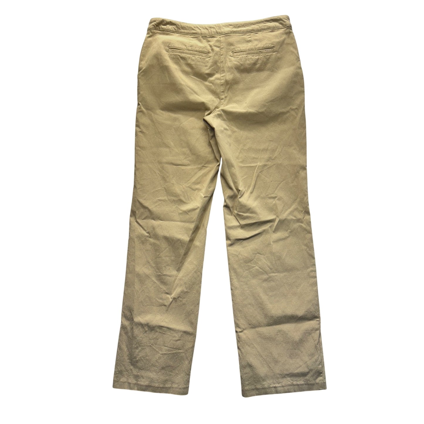 Izod Beige Straight-Leg Pants Size 8 Rayon/Nylon/Spandex Blend #200B