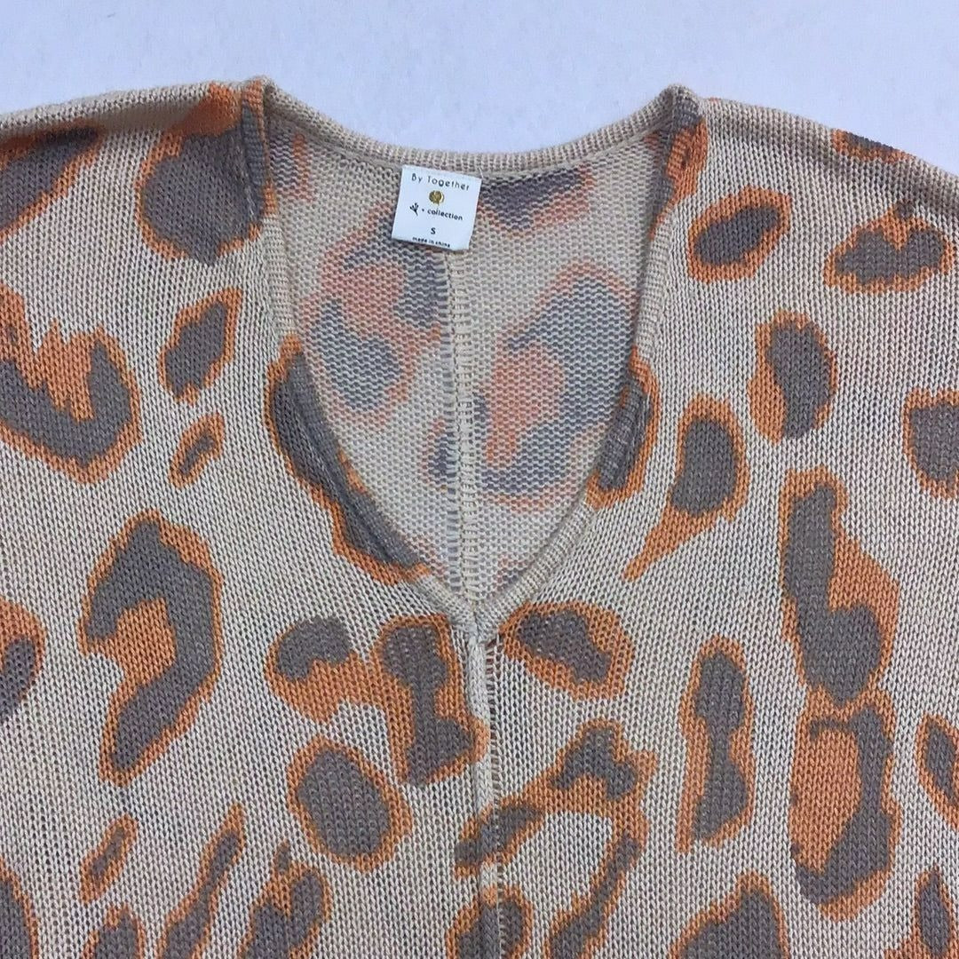 Women’s Cheetah Print Knit Sweater
