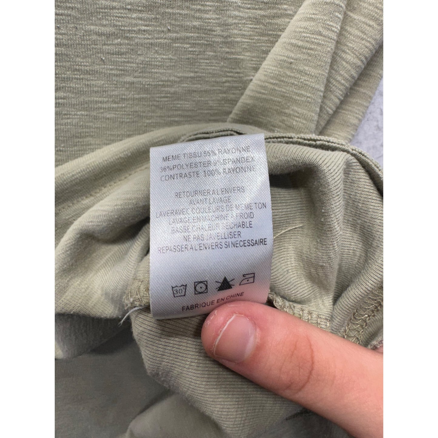 Miss Me Sage Green Hooded Top With Lace Mesh Detailed Sleeves & Back #9594