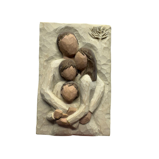 Willow Tree Family Sculpture Hand Carved Figurative Wall Art Decor #72B
