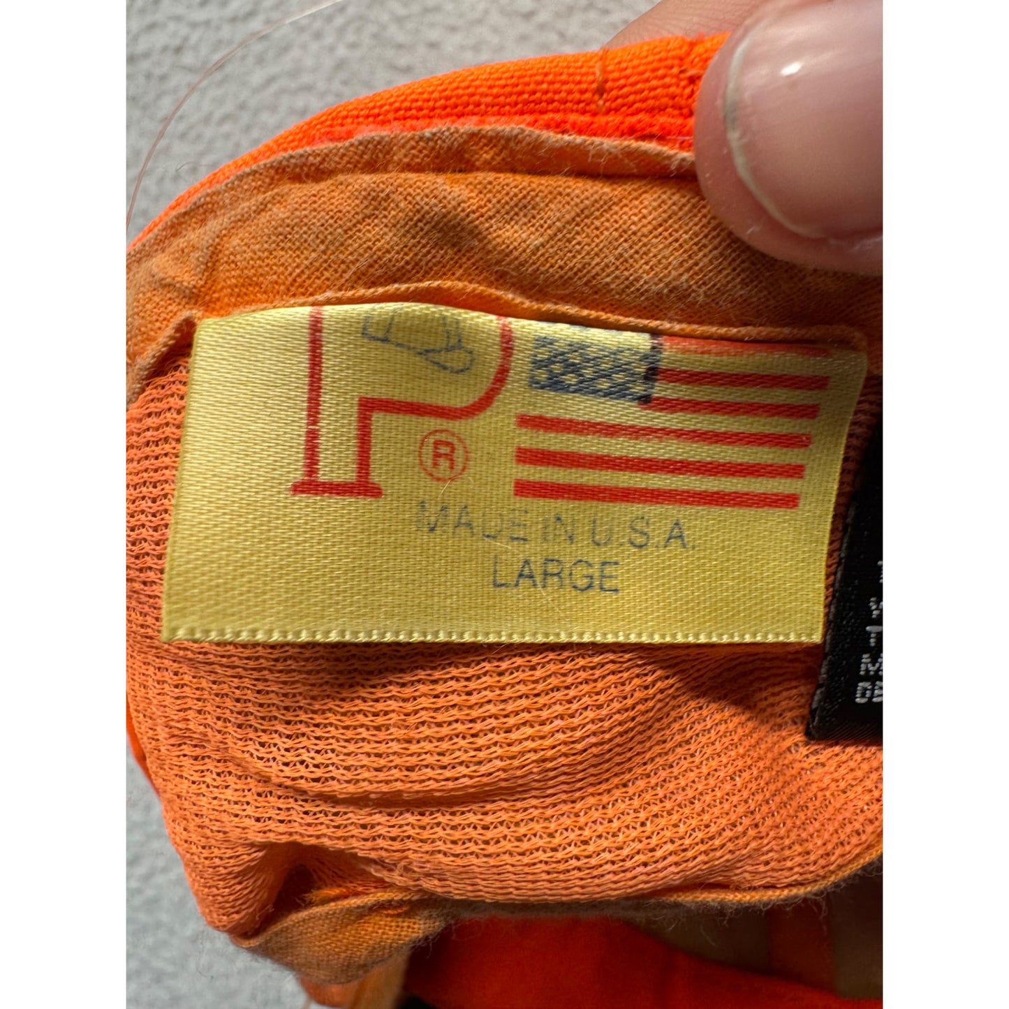 Thinsulate Orange Insulated Cap With Thermal Lining Made In USA #9230