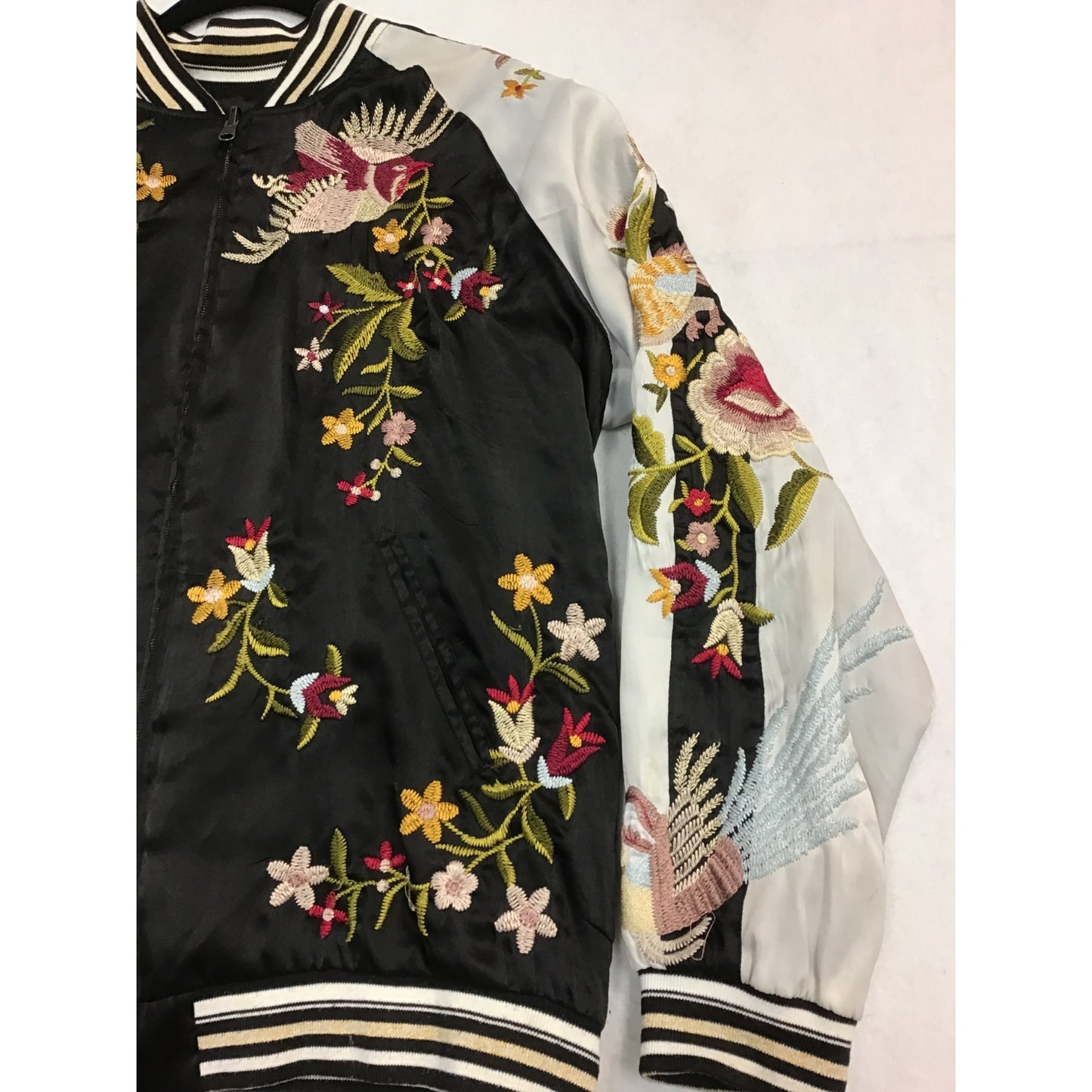 Women’s Reversible Embroidered Bomber Jacket