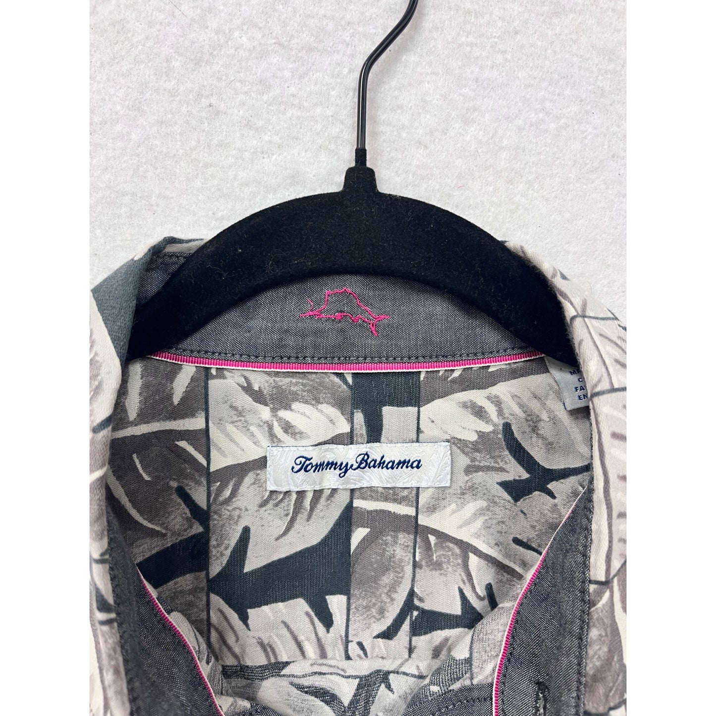 Tommy Bahama Leaf Print Short-Sleeve Shirt L  #8762