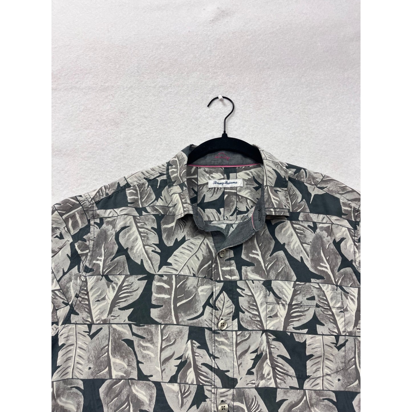 Tommy Bahama Leaf Print Short-Sleeve Shirt L  #8762