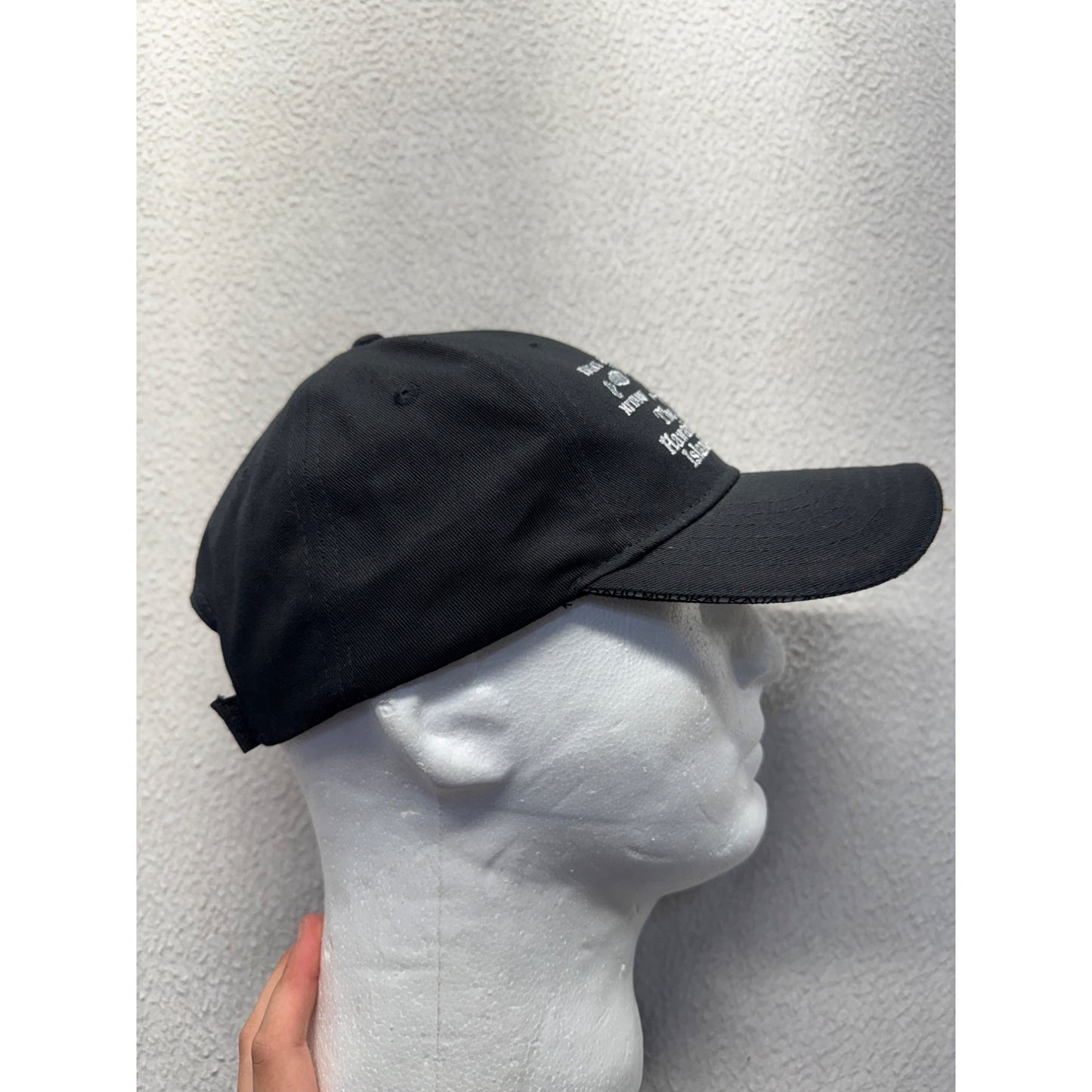 Hawaiian Islands Black Baseball Cap Hawaiian Classics 100% Cotton OSFA #9785