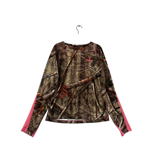 Huntworth Womens Camo Long Sleeve Shirt Size L #6288