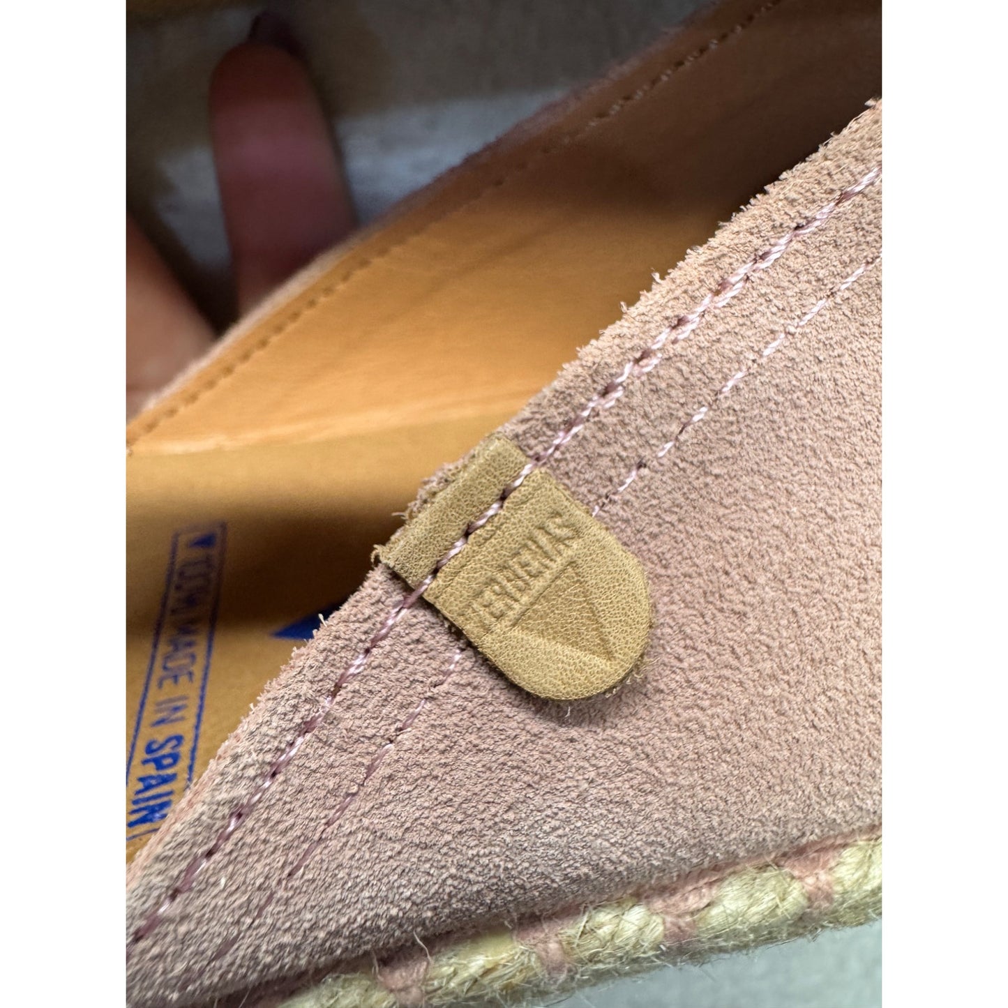 Verbenas Suede Espadrilles Size 39 Made In Spain #9008