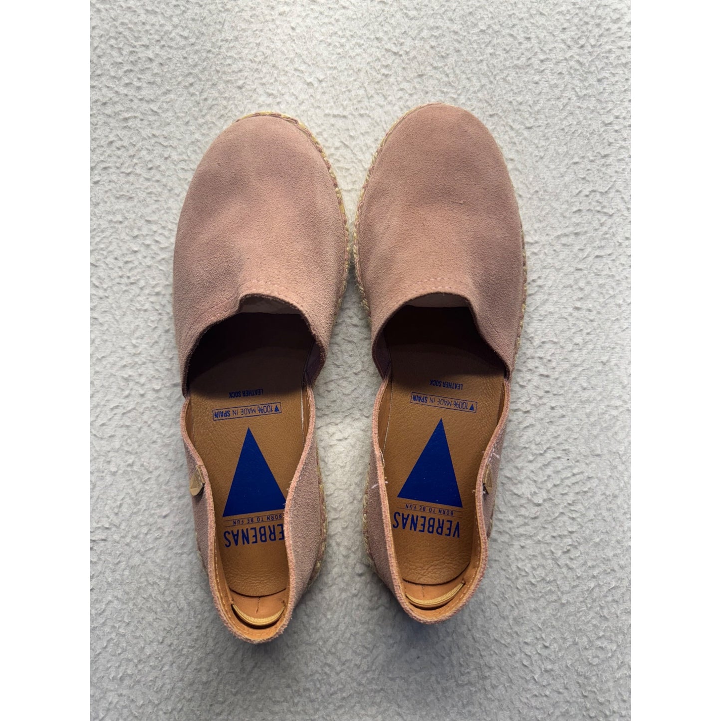 Verbenas Suede Espadrilles Size 39 Made In Spain #9008