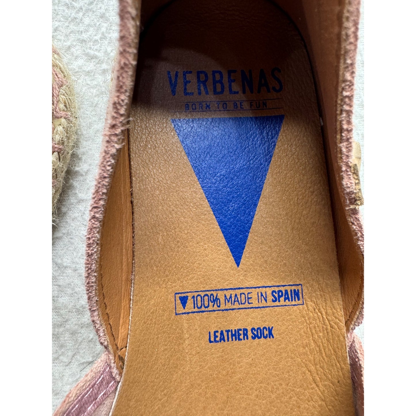 Verbenas Suede Espadrilles Size 39 Made In Spain #9008
