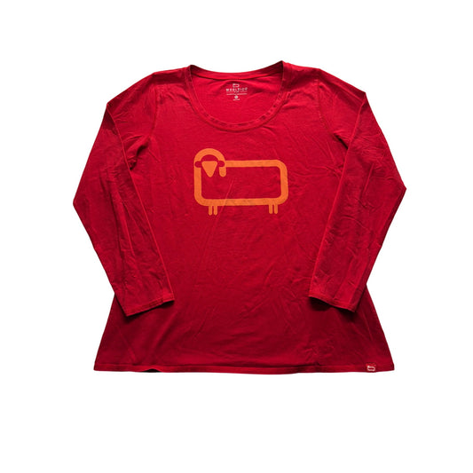 Woolrich Womens Red Long Sleeve Shirt #7745