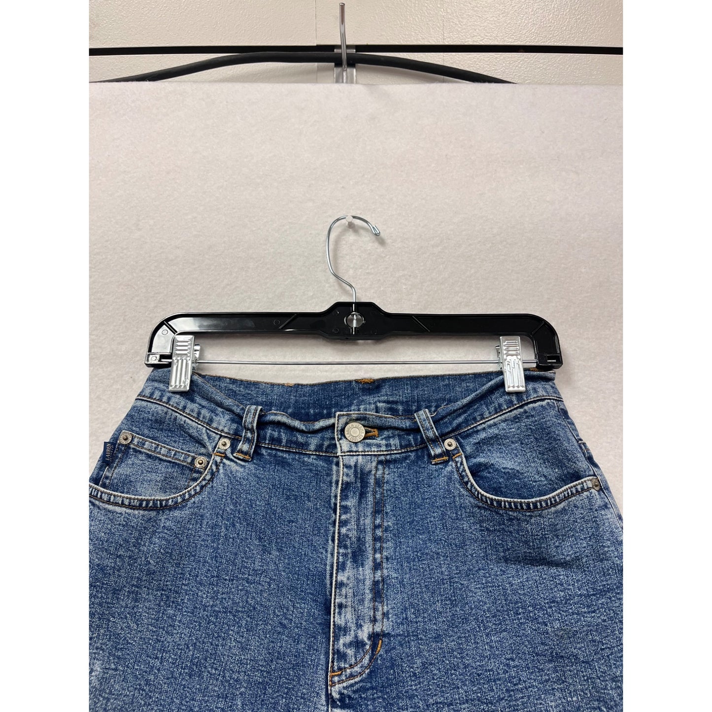 Lauren Jeans Co. By Ralph Lauren Mid-Rise Straight Leg Denim Jeans Size 6 Blue #257A