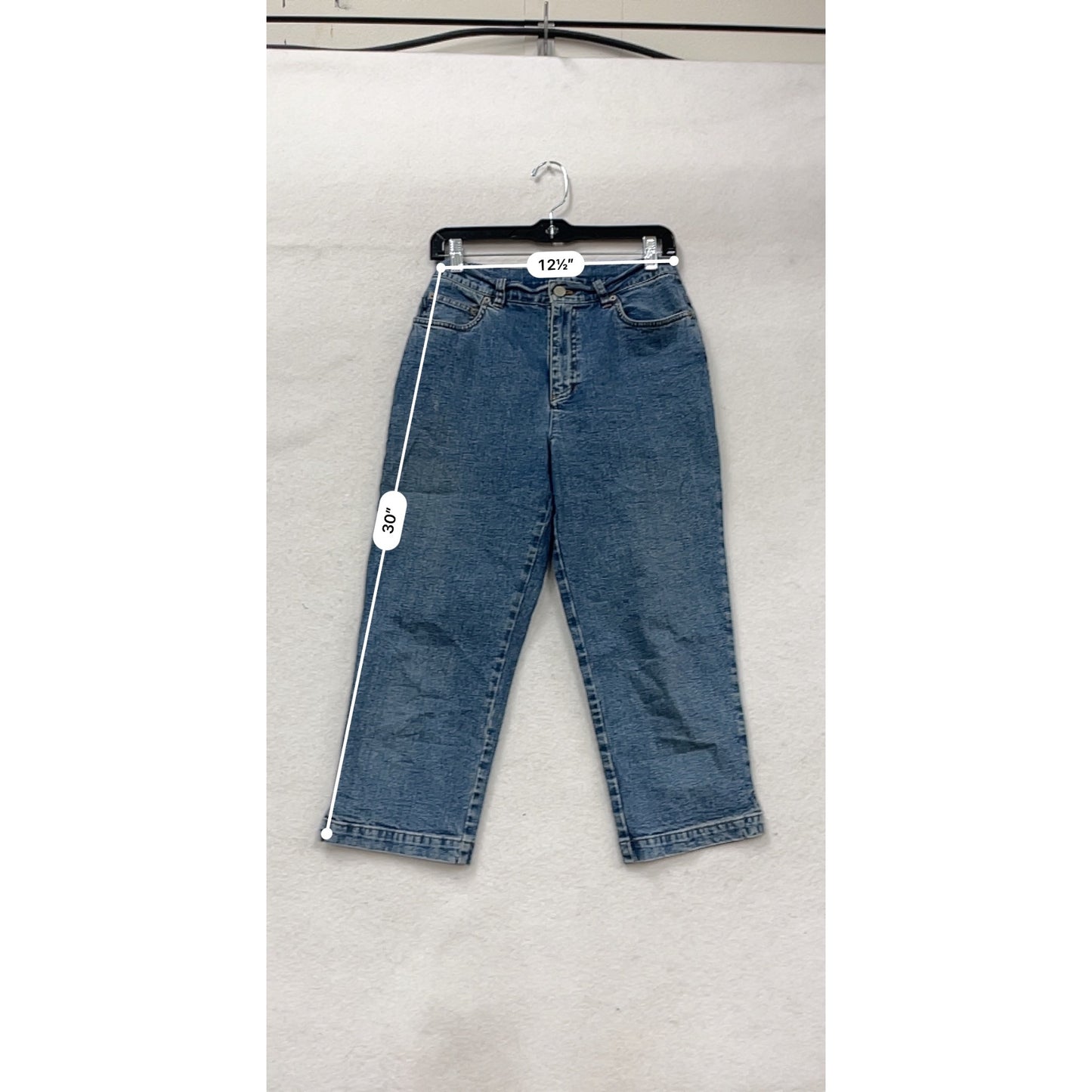 Lauren Jeans Co. By Ralph Lauren Mid-Rise Straight Leg Denim Jeans Size 6 Blue #257A