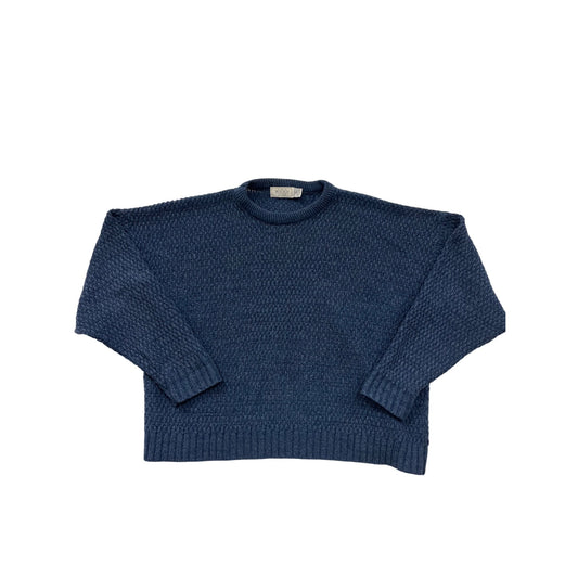Vintage 1990s Mens XL Navy Textured Sweater By “The Mens Store” #6534