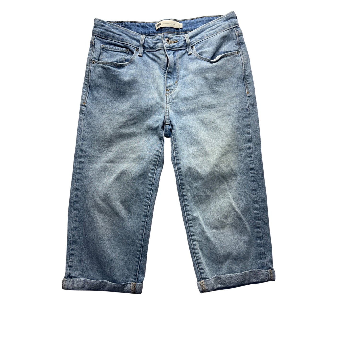Levis Light Wash Denim Capri Jeans Size 8 #192B