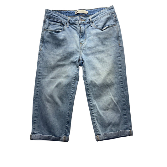 Levis Light Wash Denim Capri Jeans Size 8 #192B