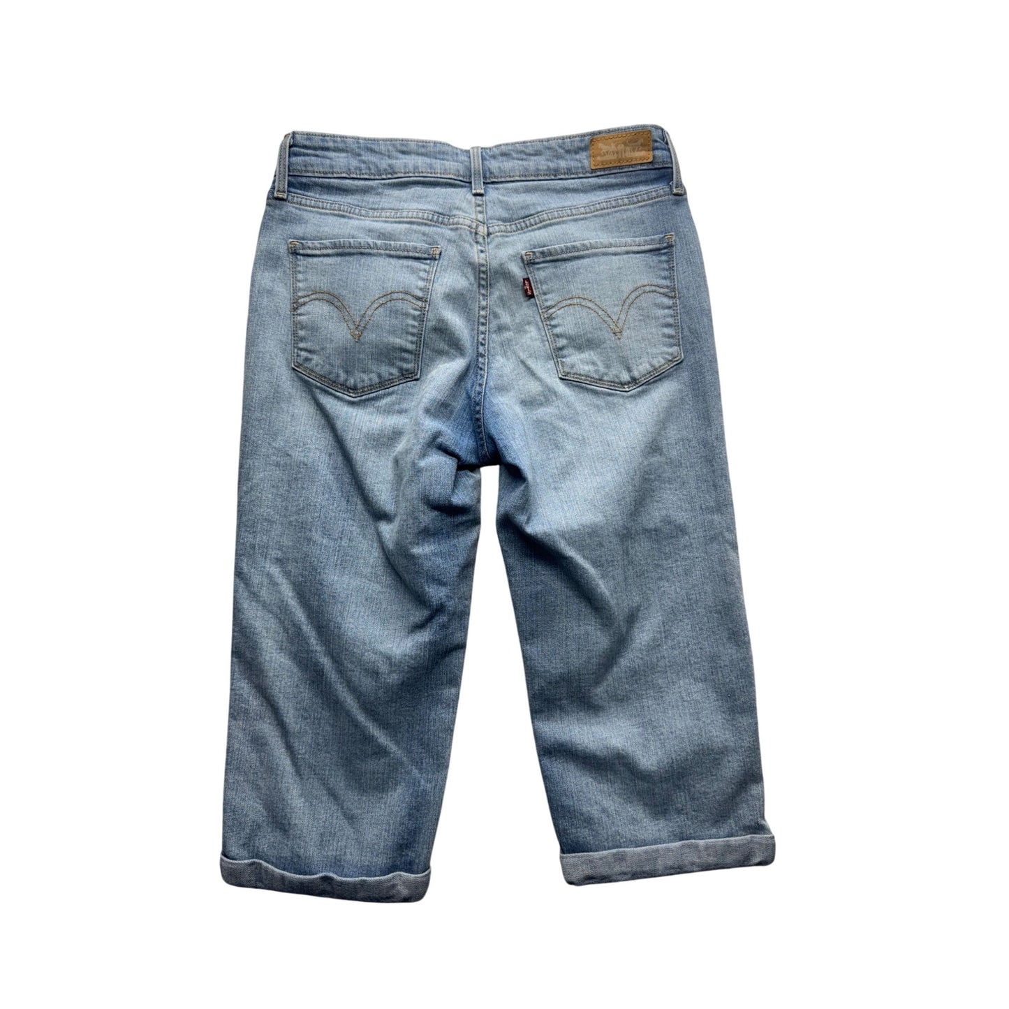 Levis Light Wash Denim Capri Jeans Size 8 #192B