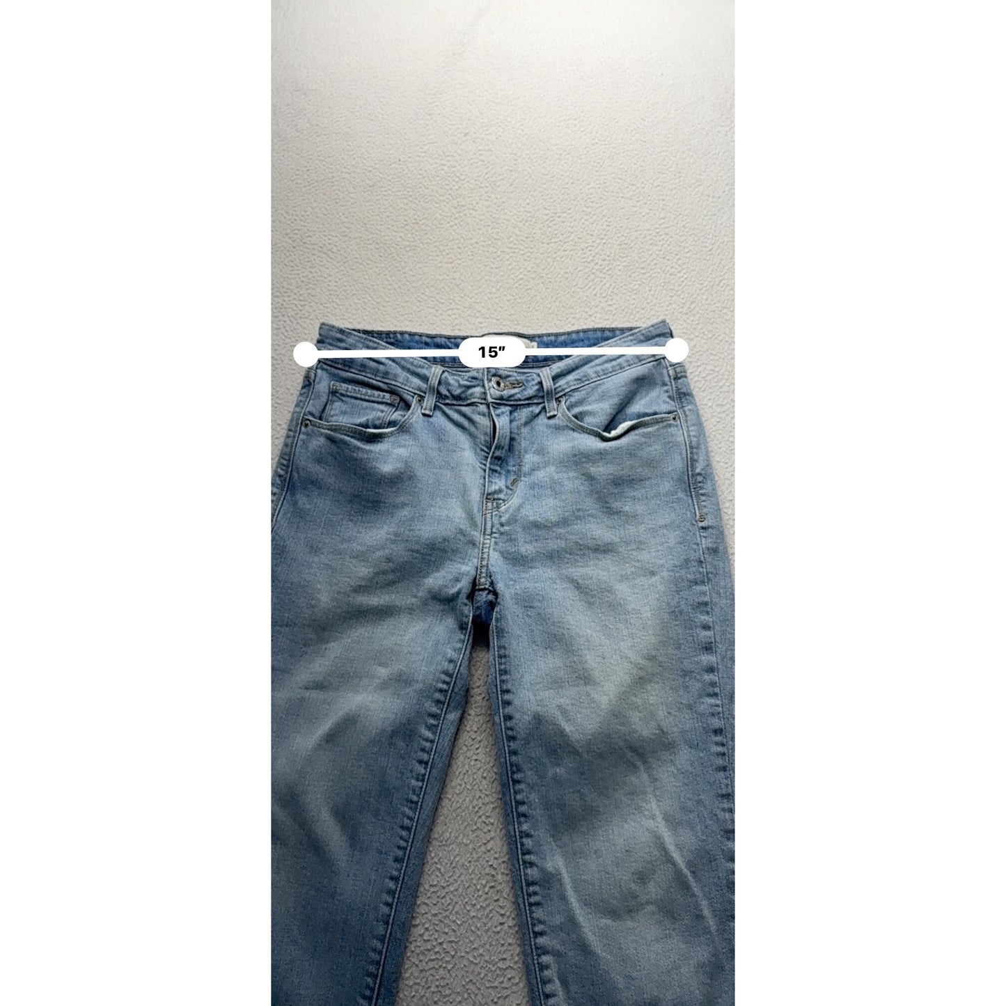 Levis Light Wash Denim Capri Jeans Size 8 #192B
