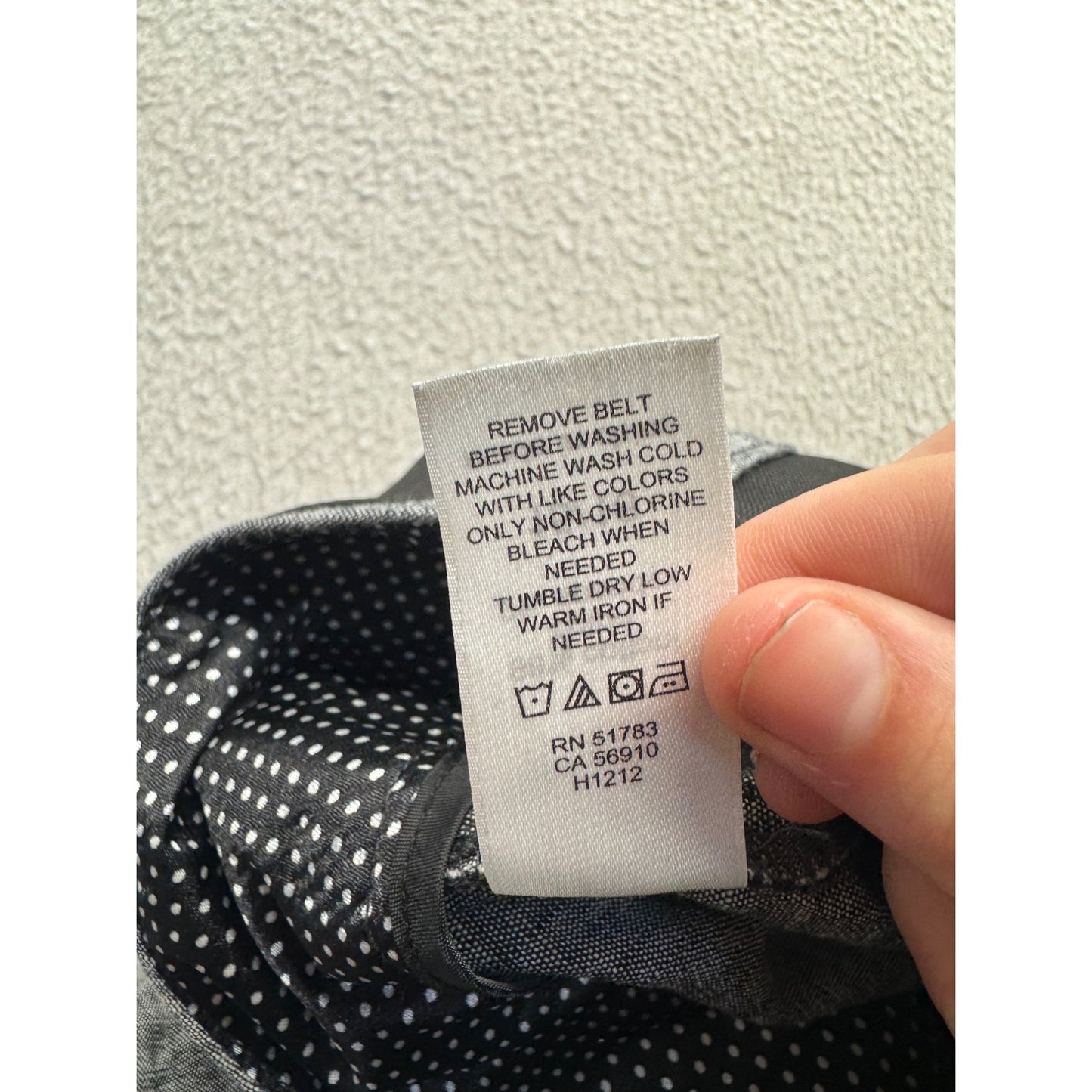 Maurices Gray Bermuda Shorts Size 15/16 Black Belt Cotton/Spandex Blend 457B