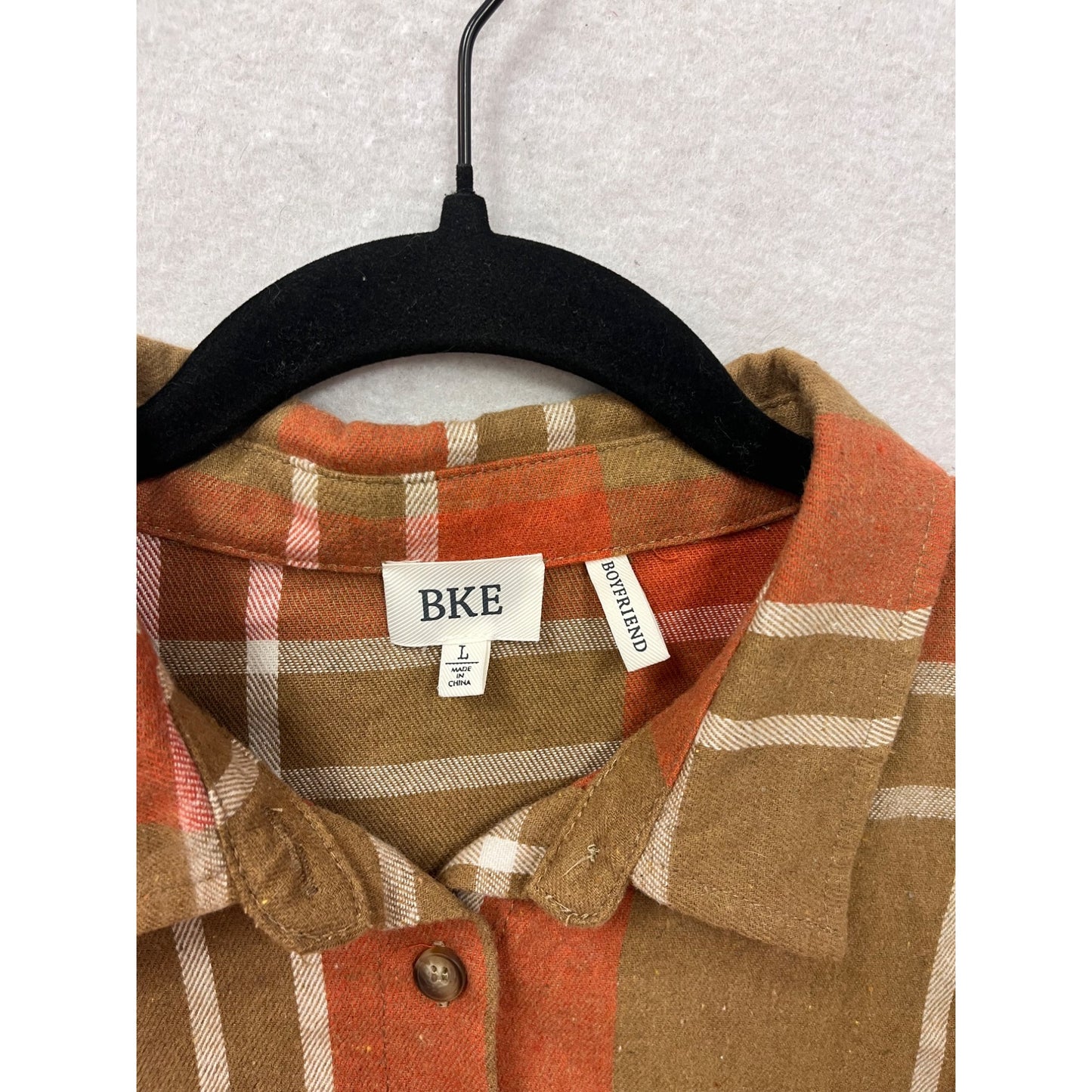 BKE Large Plaid Button-Up Shirt #8048