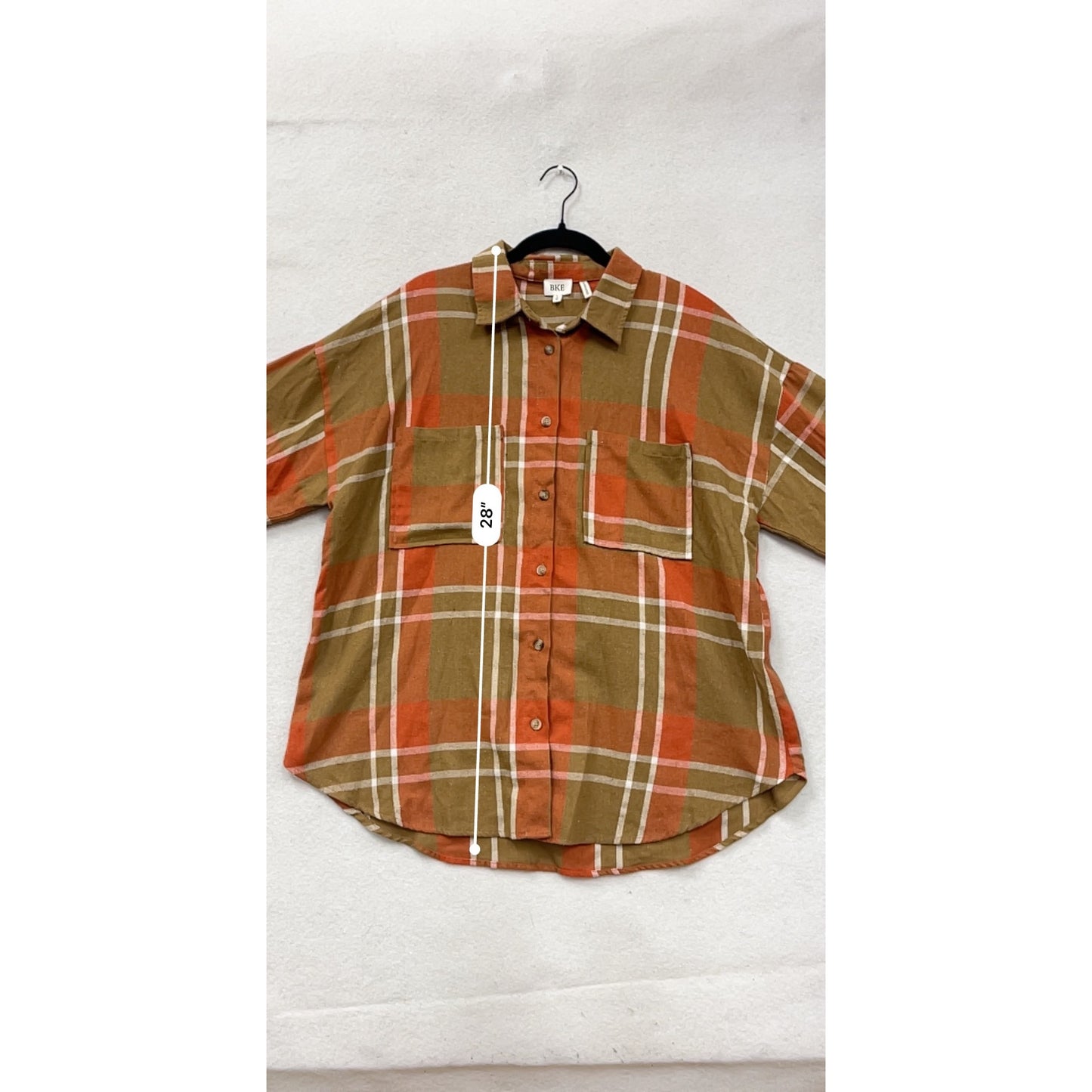 BKE Large Plaid Button-Up Shirt #8048