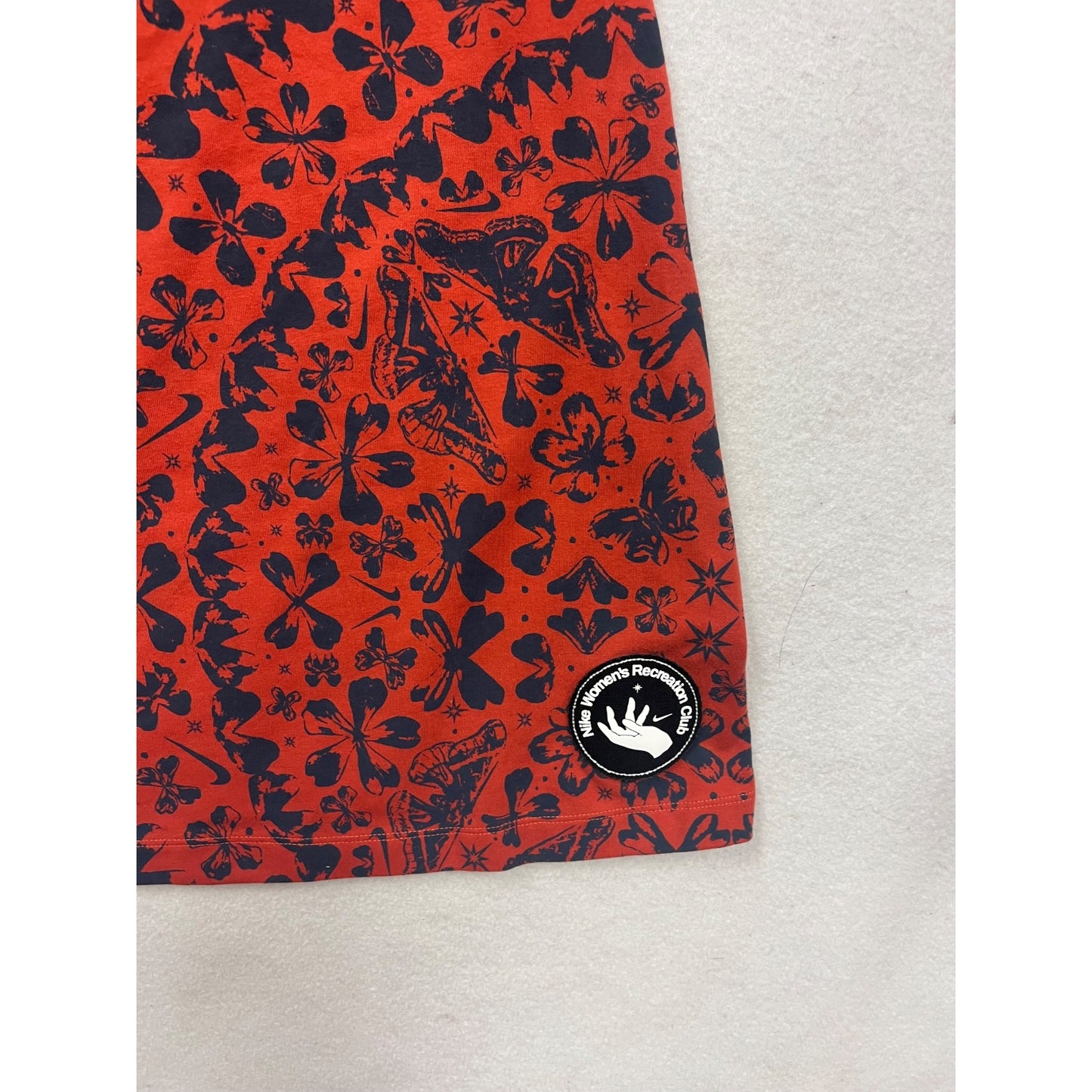 Nike XL Red & Black Floral Print Sleeveless Dress #141C