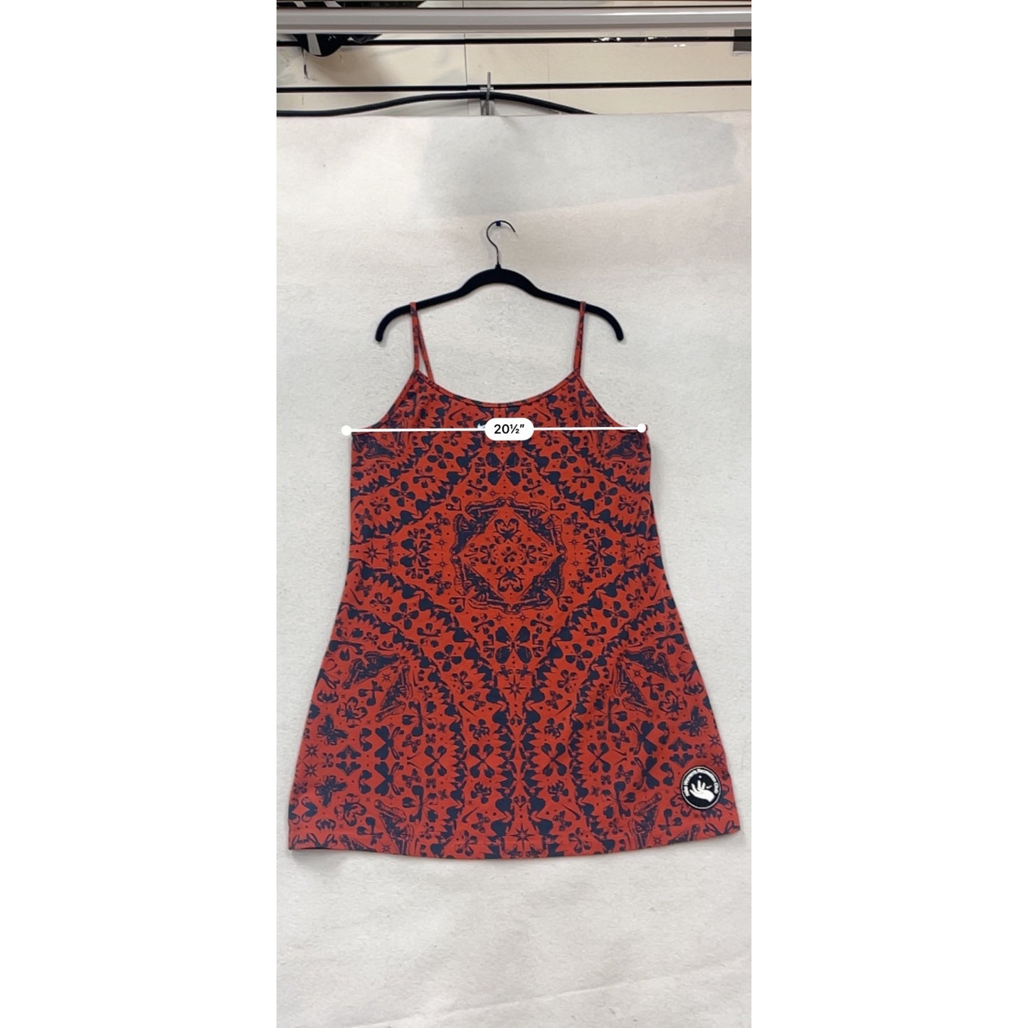 Nike XL Red & Black Floral Print Sleeveless Dress #141C