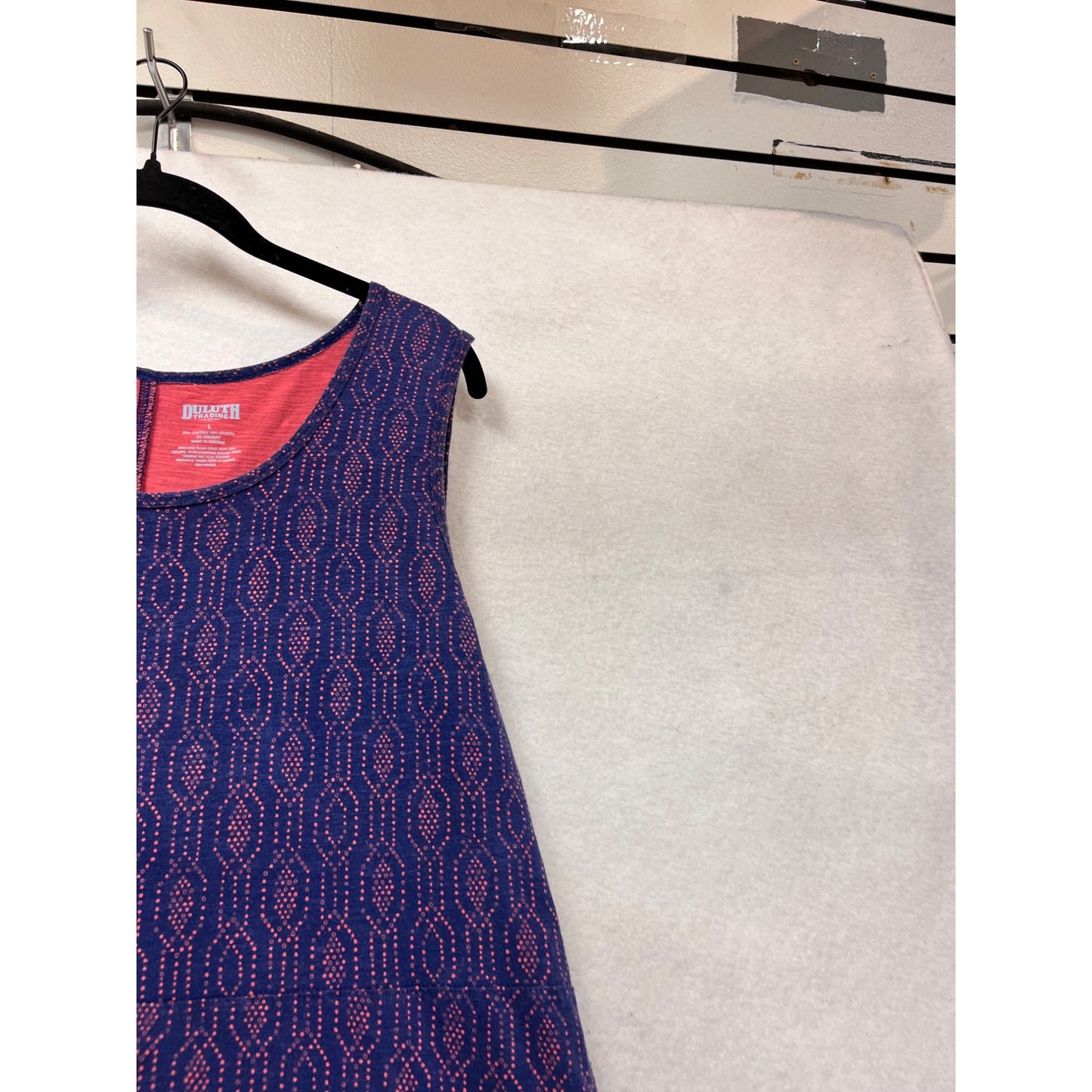 Duluth Trading Co. Sleeveless High-Low Swing Dress XL #889A
