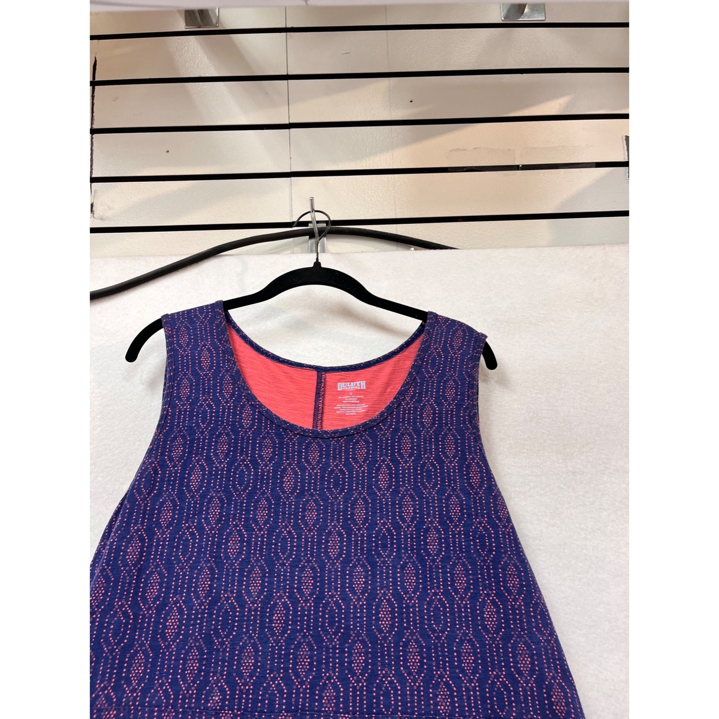 Duluth Trading Co. Sleeveless High-Low Swing Dress XL #889A