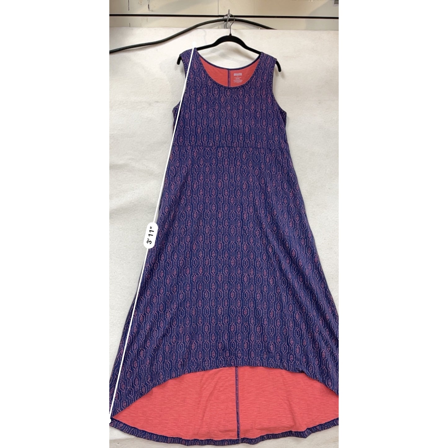 Duluth Trading Co. Sleeveless High-Low Swing Dress XL #889A