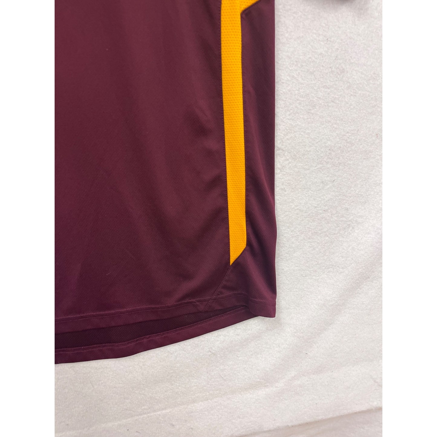 Adidas Climalite Maroon & Gold Football Polo Shirt Size 3XL Polyester #851A