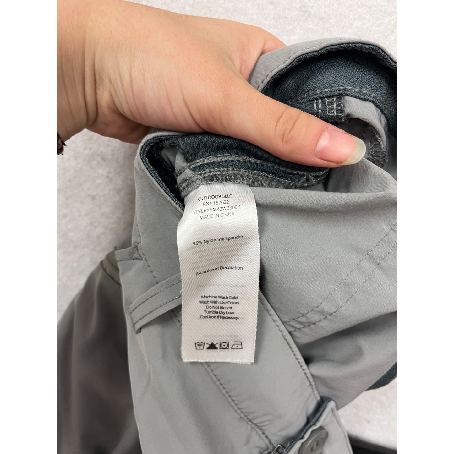 Eddie Bauer Gray Outdoor Pants 38x32 #795A