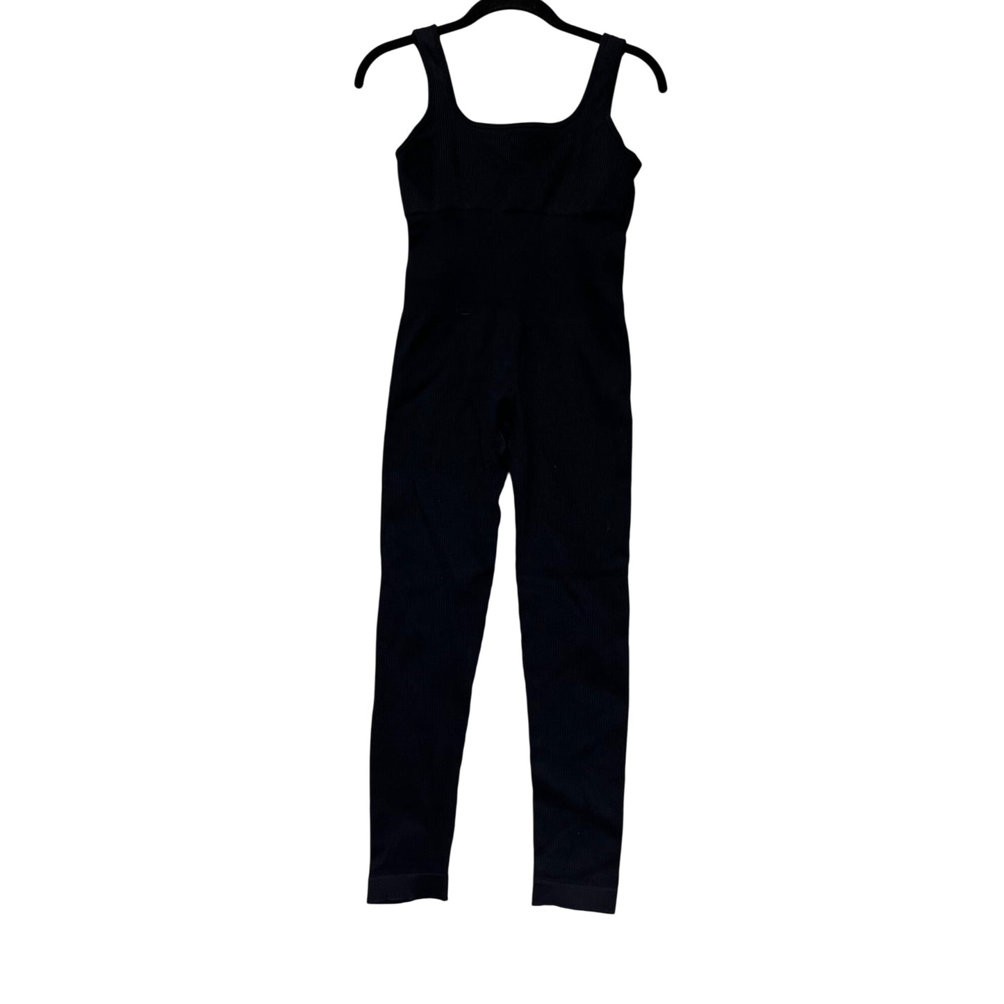 Black Ribbed Jumpsuit Medium #384A