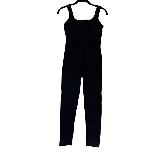Black Ribbed Jumpsuit Medium #384A