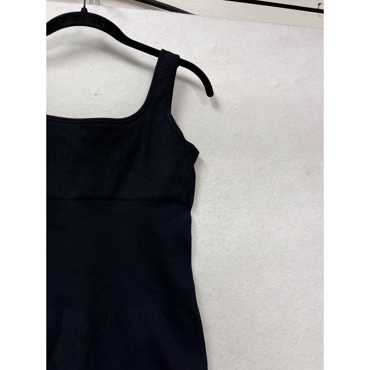 Black Ribbed Jumpsuit Medium #384A