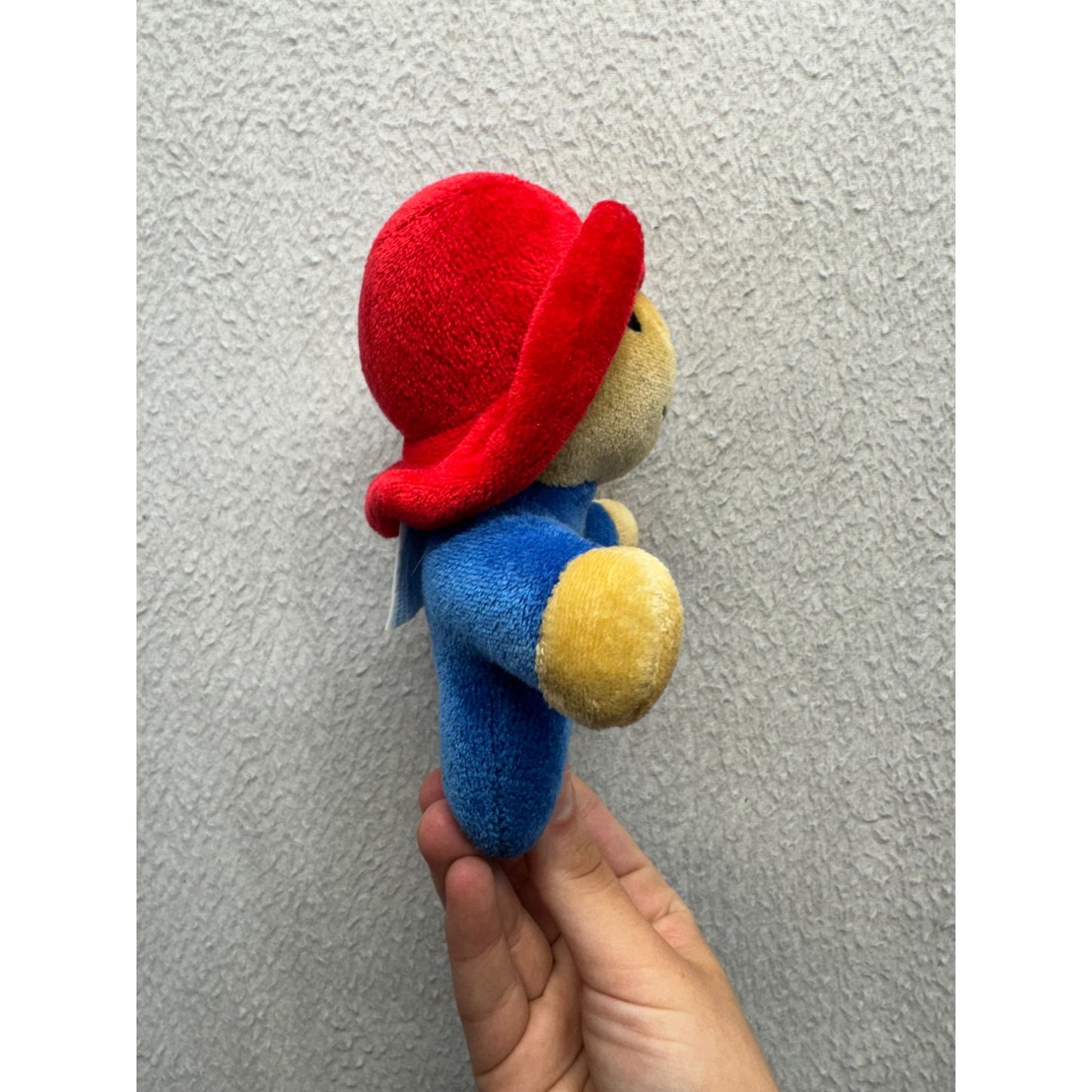 Vintage Paddington Bear Baby Rattle Toy With Red Hat & Blue Body By Eden #9966