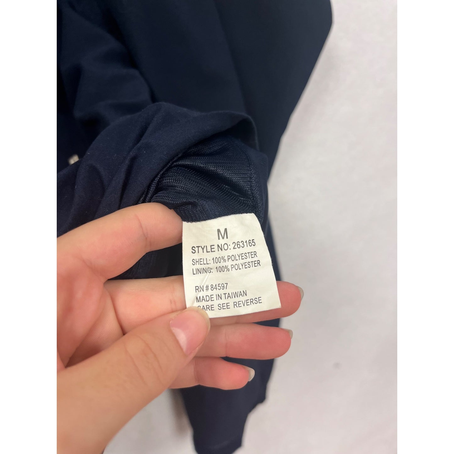 Ixspa Laughlin Ranch Golf Club Windbreaker Jacket Navy Blue M #527A