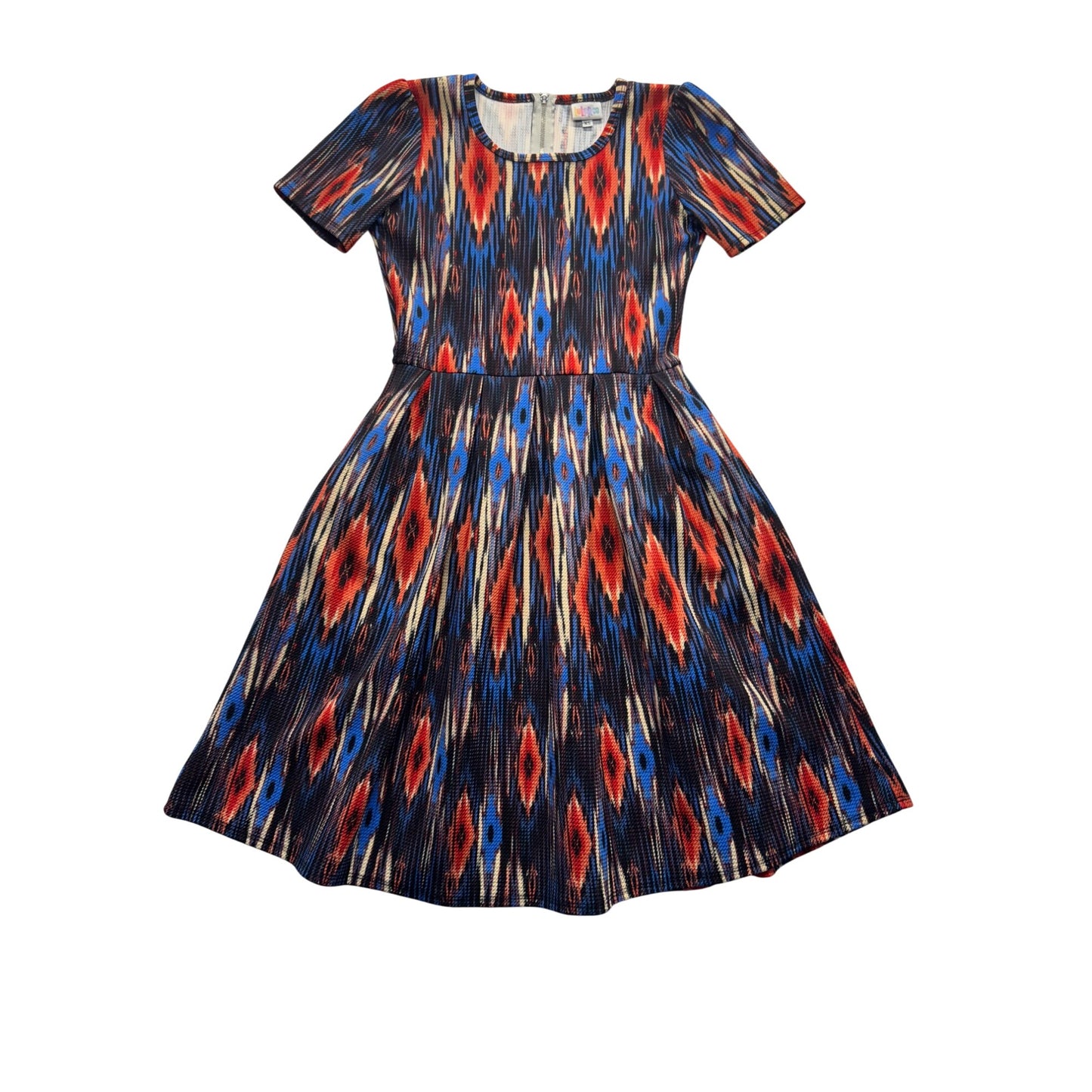 LuLaRoe XS Multicolor Ikat Print Dress #9146